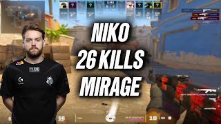 CS2 POV | Niko (26/12) | Faceit Ranked (Mirage)