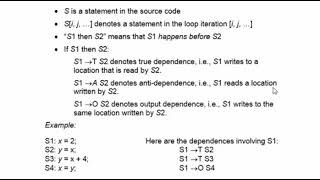 Lecture 4c. Loop-dependence analysis