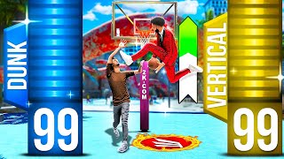 The POWER of 99 DRIVING DUNK + 99 VERTICAL in NBA 2K24
