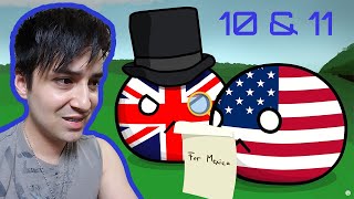 U.S. American Texan reacts to Countryballs | No Idea Animation Compilations: 10 & 11