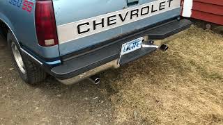 1991 Chevy C1500 350 TBI Dynomax Race Bullets