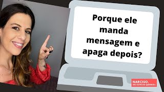 Porque ele manda mensagem e apaga depois?