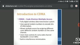 Code division multiple access (CDMA)