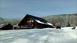 log Hotel LARCH寒い朝に散歩がオススメ！