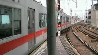 山陽5030系直通特急梅田行き　阪神本線御影駅発車