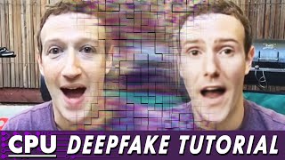 CPU Deepfake Tutorial (No Graphics Card Required!)