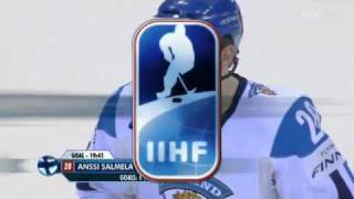 Jääkiekon MM 2011 - Suomi - Tshekki 1-2 Anssi Salmelan kavennusmaali