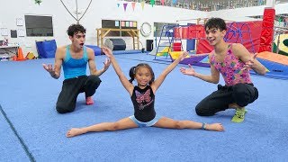 LEARNING GYMNASTICS WITH OUR FAVORITE GIRL