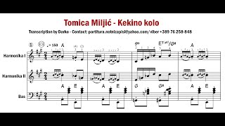 [Notni zapis za harmoniku] Tomica Miljic - Kekino kolo