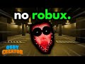 Can you make a GOOD HORROR GAME with NO ROBUX? - Obby Creator