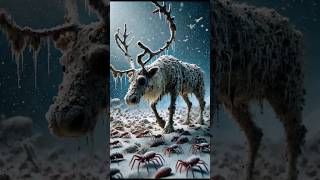 Rescuing a reindeer from an invasion of millions of larvae – an unbelievable scene!