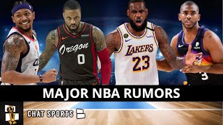 NBA Trade Rumors On Damian Lillard & Bradley Beal + Chris Paul Opting Out & LeBron James Retiring?