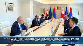 მთავრობის მეთაური სომხეთის საგარეო საქმეთა მინისტრს შეხვდა