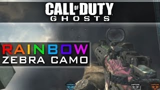 CoD Ghosts RAINBOW Camo - Rainbow Zebra DLC Camos - Tiger / Spectrum