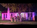 Firefighters fight patio fire at West Side home