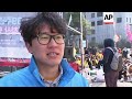 Protesters rally outside Japan embassy in Seoul