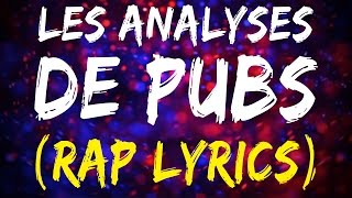 [Bonus] LES ANALYSES DE PUBS (Clip / Paroles / Lien MP3)