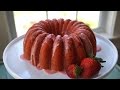 GRAN'S STRAWBERRY CAKE WITH STRAWBERRY GLAZE