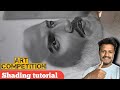 Vicky kaushal  shading tutorial😍 // how to draw vicky portrait// @vkartbox #art_competition