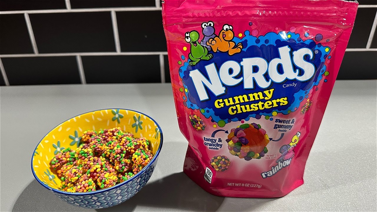 Nerds Gummy Clusters Candy, Rainbow, Resealable Ounce Bag, 40% OFF