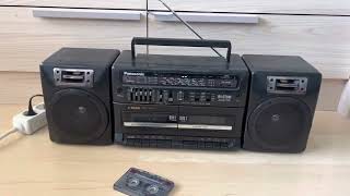 Panasonic RX-CT810 retro stereo radio cassette recorder boombox