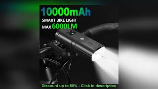 NEWBOLER Smart Bicycle Light Front 10000mAh Bike Light 6000Lumen Waterproof  USB Charging MTB Road