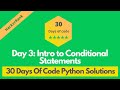 HackerRank Day 3: Intro to Conditional Statements solution in Python | 30 Days Of Code solutions