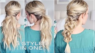 THREE easy hairstyles!