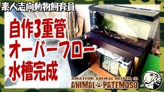 【アニマル工作】#03 3重管式オーバーフロー水槽を自作する!【アクアリウム】