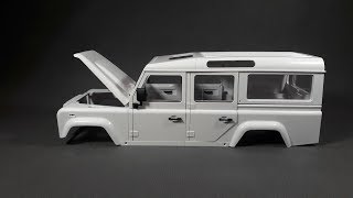 1/10 Land Rover Defender D110 rc body unboxing