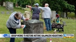 Group works to restore historic Kalamazoo headstones