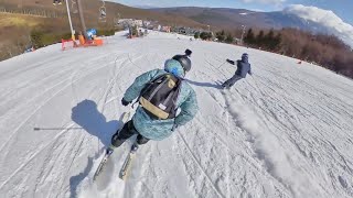 Carving Ski in Nagano shot with 360 degree camera (Insta 360 One X)