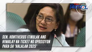 Sen. Hontiveros itinulak ang hiwalay na ticket ng oposisyon para sa 'Halalan 2025' | TV Patrol