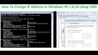 How to change IP address using Command Prompt CMD.