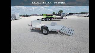 2014 Aluma 638 8' Utility Aluminum Trailer Bi-Fold Gate -...