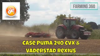 Case IH Puma 240 CVX \u0026 Väderstad Rexius rollers