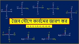 Oxidation number of carbon in organic compounds ( জৈব যৌগে কার্বনের জারণ সংখ্যা )