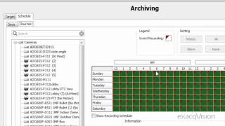 Archiving Page, exacqVision