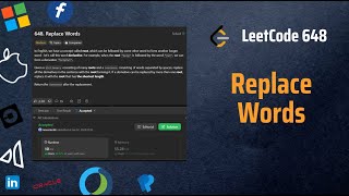 ✅ Replace Words - LeetCode 648 - Strings - Tries - Explained in Detail - Interview Solution