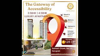 3.5/4.5 BHK Luxury Apartments at Subhash Chowk, the best location of Gurgaon.  #luxuryrealestate