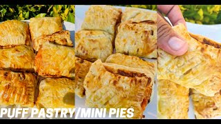 How To Make Pie~Vienna And Cheese Pie~Puff Pastry~Puff Pastry Ideas~Quick Snack~Easy And Simple Pie