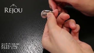 コンクパール3.3ct ダイヤモンド2ct フラワーデザイン プラチナ リング ConchPearl