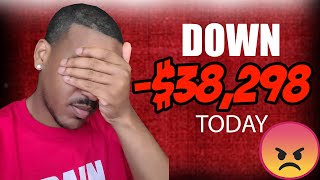 DOWN $38,298 DAY TRADING STOCKS TODAY!!! | TRADE RECAP