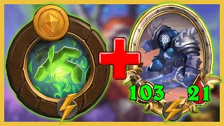 FARMING ATTACK WITH GOLDEN Champion of the Primus! | Hearthstone Battleground