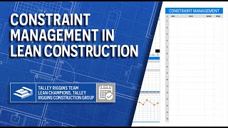#ConstraintManagement in Lean Construction