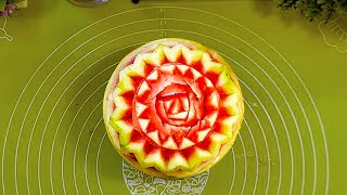 Best Fresh Fruit Carving Skill | Watermelon Cutting Ideas Satisfying Videos