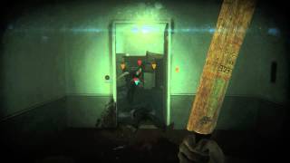 ZombiU - Ron Friedman's Flat: Double Headshot Zombie Kill, Shotgun, Hallway 1080 HD Gameplay Wii U