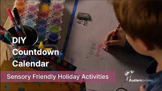 Sensory-Friendly Holiday Countdown Calendar for Kids | Reduce Holiday Stress with This Simple DIY