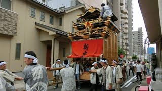 2018年 名古屋市東区新出来町（西之切鹿子神車 試し曳き②）