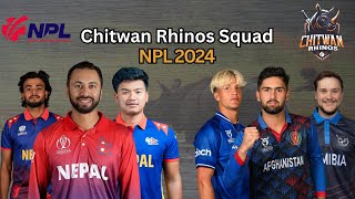 Chitwan Rhinos Squad for NPL 2024